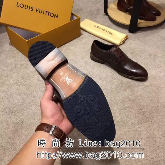路易威登LV 頂級品質 2019春款專櫃同步發售 男士牛皮鞋 8FX2057